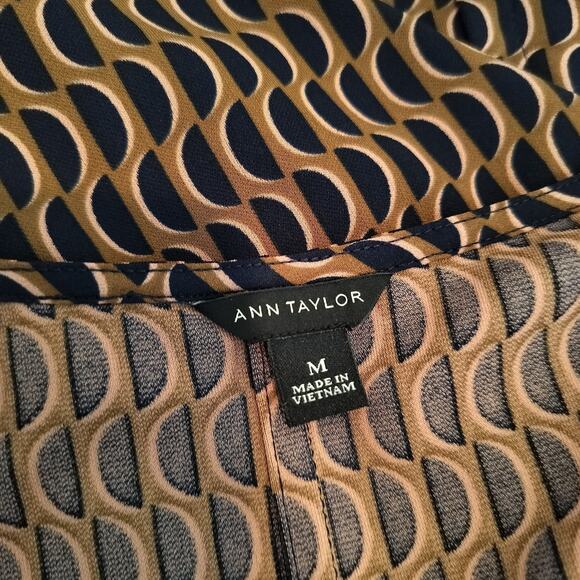 Ann Taylor LOFT TopGeometric Ruffle Sleeve - Picture 8 of 8